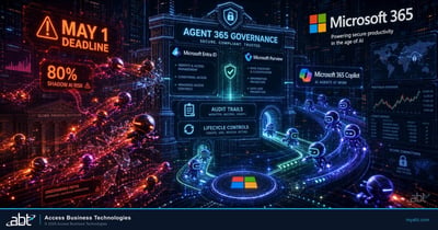 Hero image for the ABT article on Agent 365 governance for financial institutions
