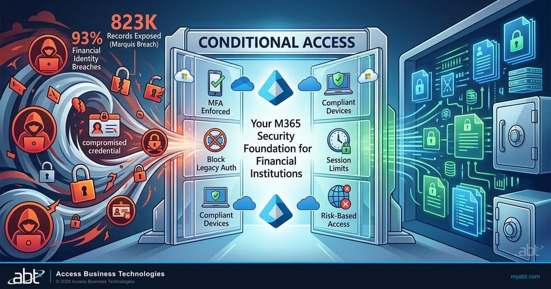 Conditional access security policies for financial institutions Microsoft 365