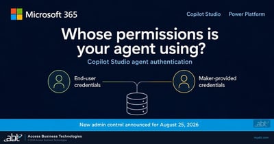 Hero image for the ABT article on Copilot Studio agent authentication