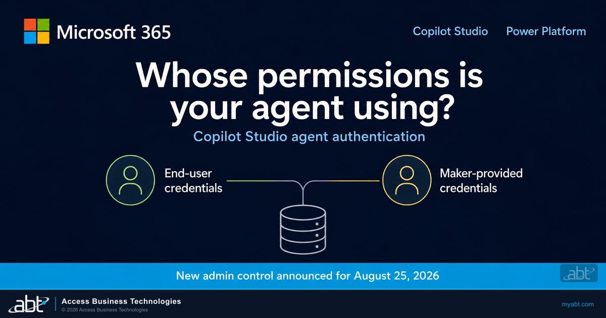 Microsoft 365 and Copilot Studio agent authentication: end-user credentials versus maker-provided credentials
