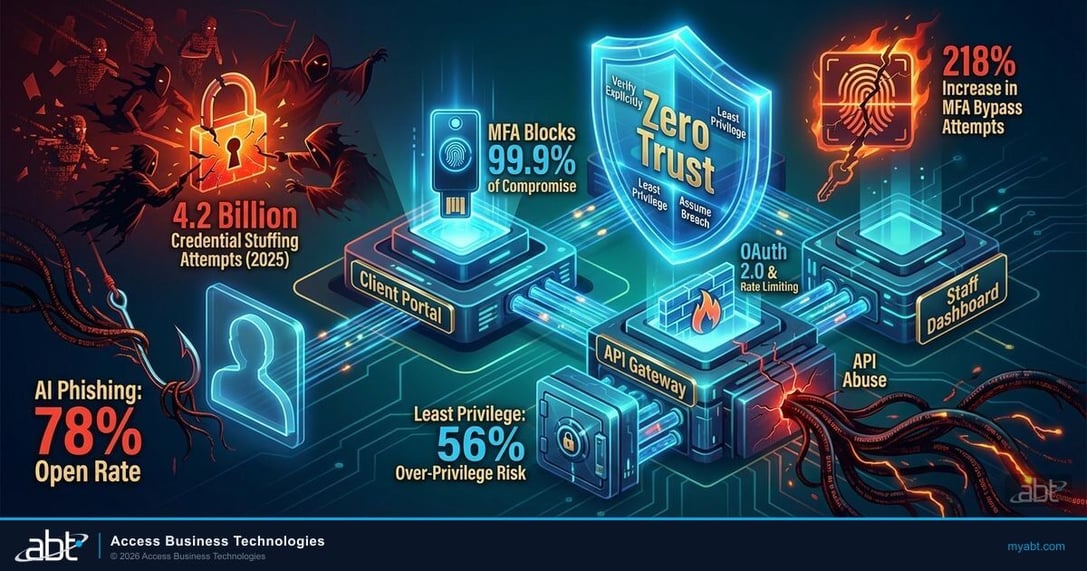 Interface security best practices for financial institution platforms showing layered defense architecture for banks credit unions and mortgage companies