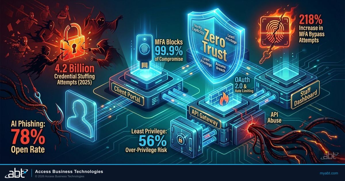 Interface security best practices for financial institution platforms showing layered defense architecture for banks credit unions and mortgage companies