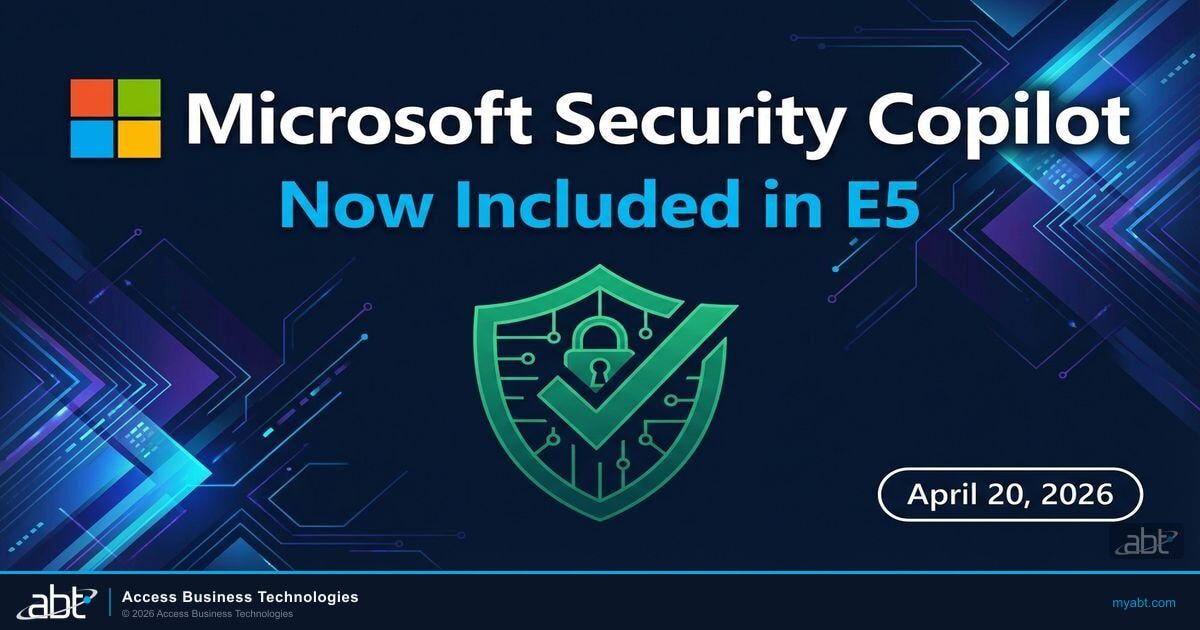 Microsoft Security Copilot now included in E5 licenses starting April 20 2026