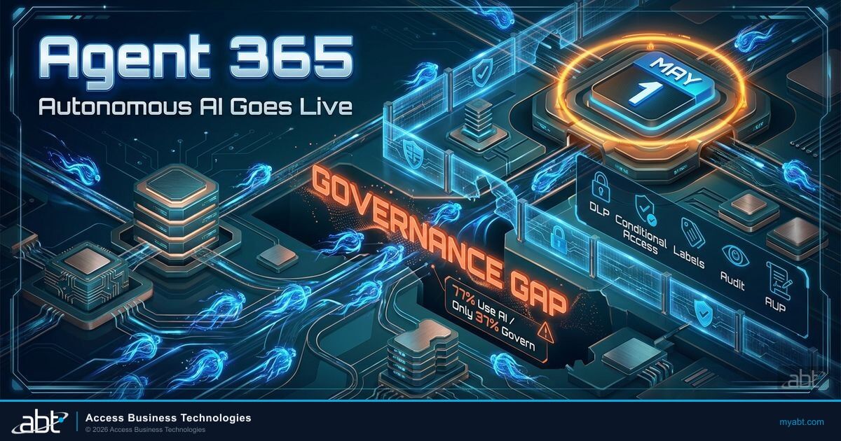 Agent 365 Goes Live May 1: What Financial Institutions Must Govern Before Autonomous AI Enters Your Tenant