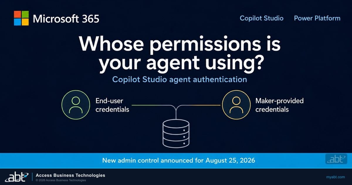Copilot Studio Agent Authentication: The August 25 Question