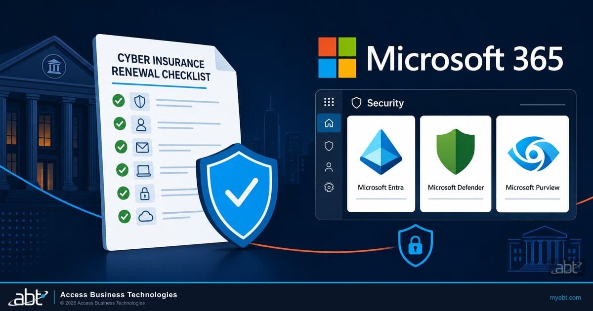 Cyber Insurance Requirements Mapped to Microsoft 365 for Financial Institutions