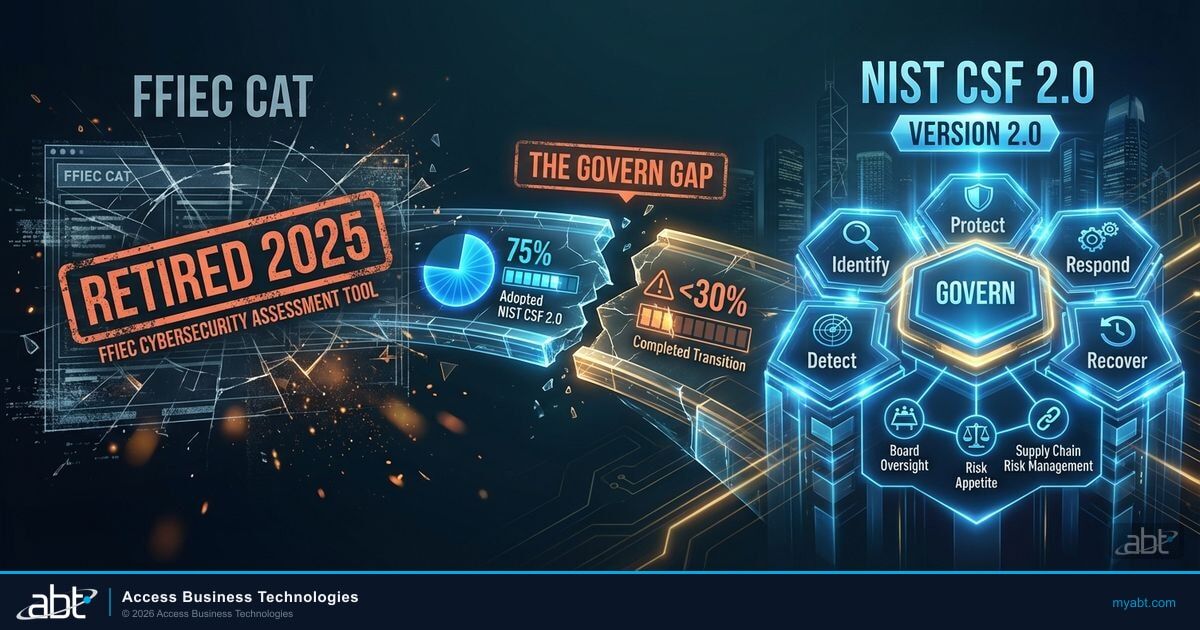 FFIEC CAT Is Dead: Your 2026 Examiner Expects NIST CSF 2.0 — Here's the Gap Most Financial Institutions Are Missing