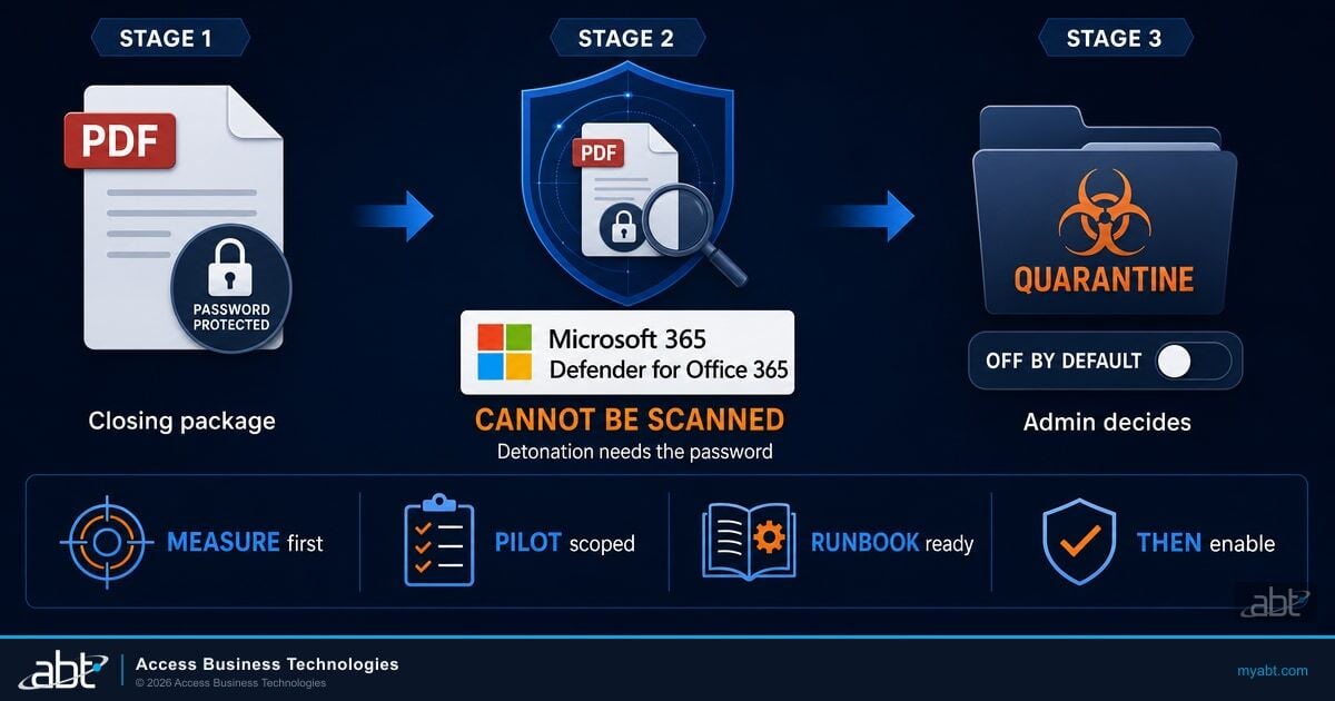 Defender's New Password-Protected Attachment Quarantine: What Lenders Should Decide