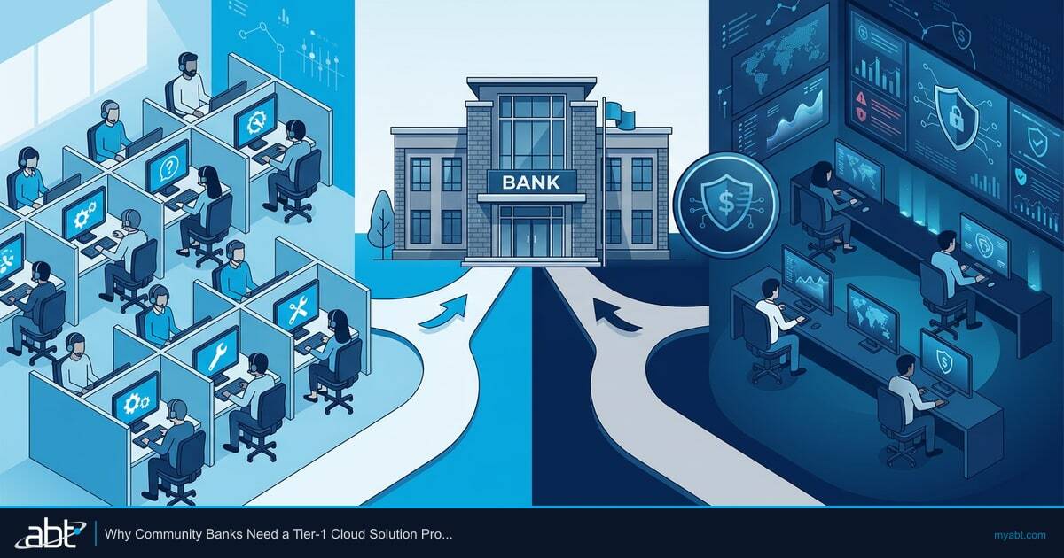 Why Community Banks Need a Tier-1 Cloud Solution Provider, Not a Generic MSP