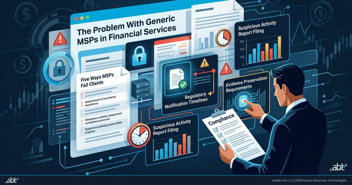 Why Generic MSPs Fail Financial Services Compliance